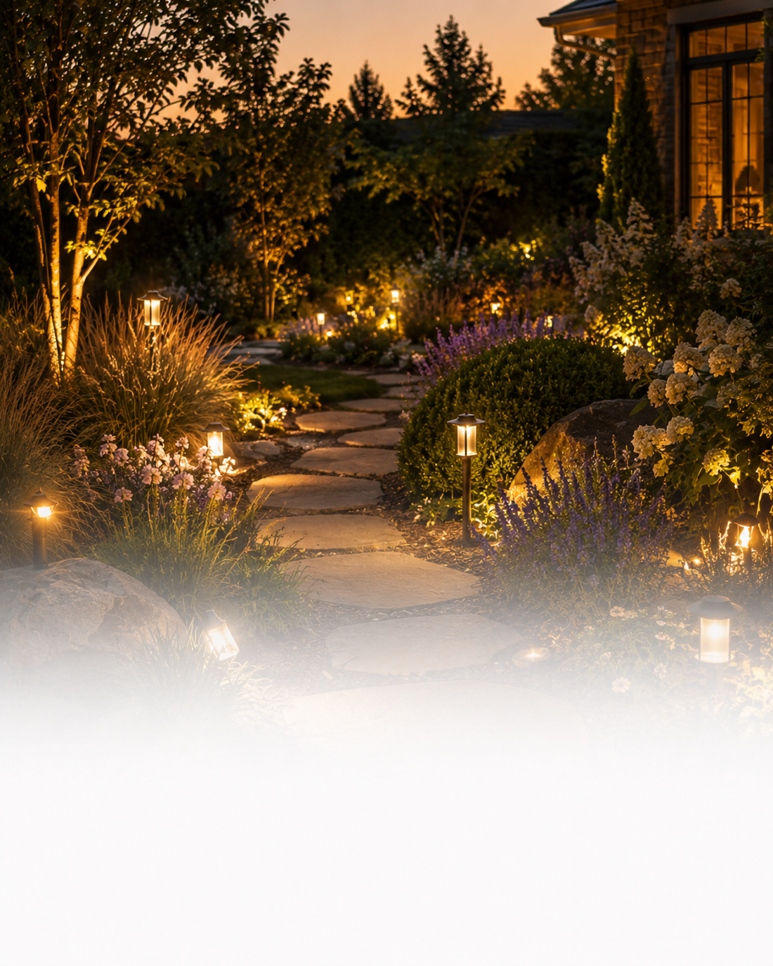 Solar pathway and landscape lighting