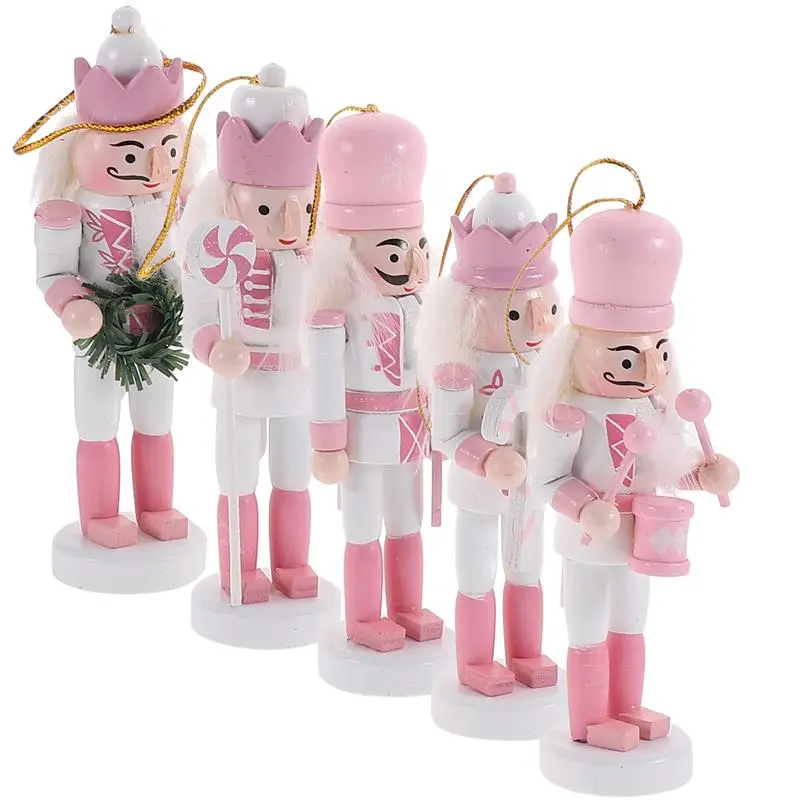 5Pcs Christmas Decorations Desktop Nutcracker Xmas Table Ornament - product image 4