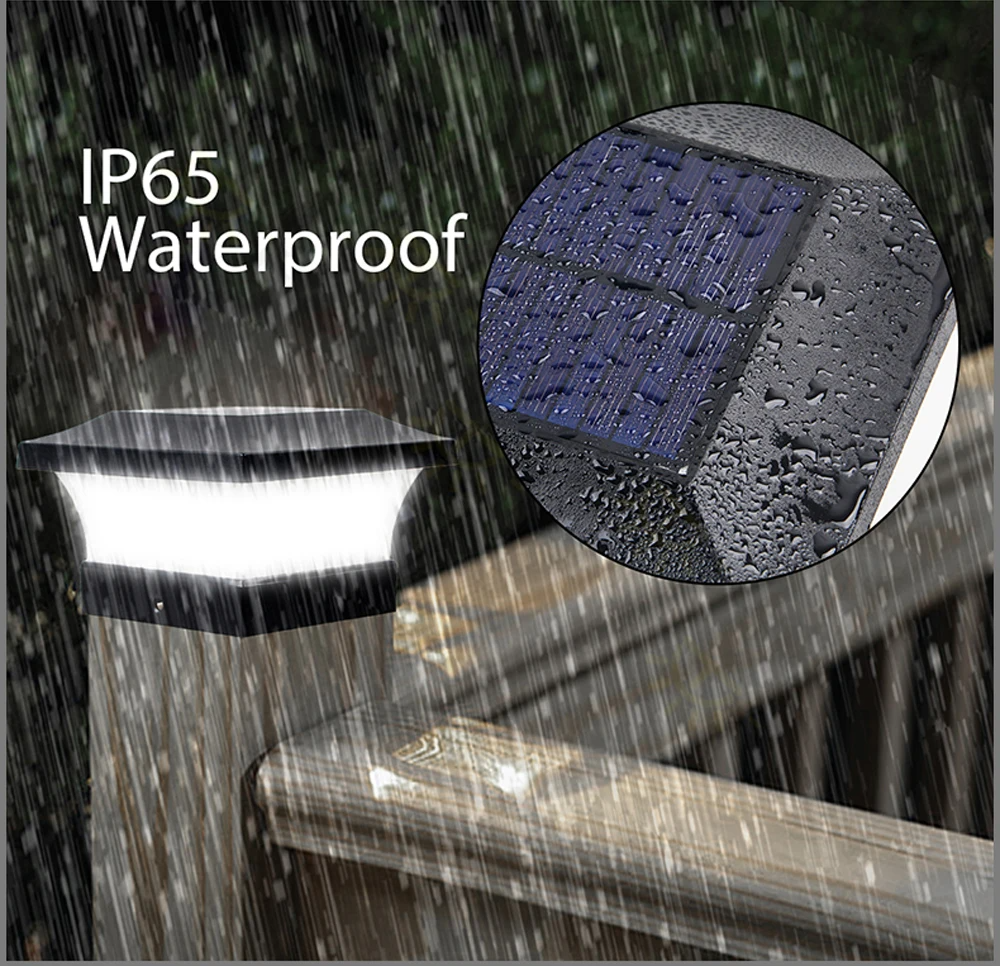 Solar LED Post Deck Cap Light
