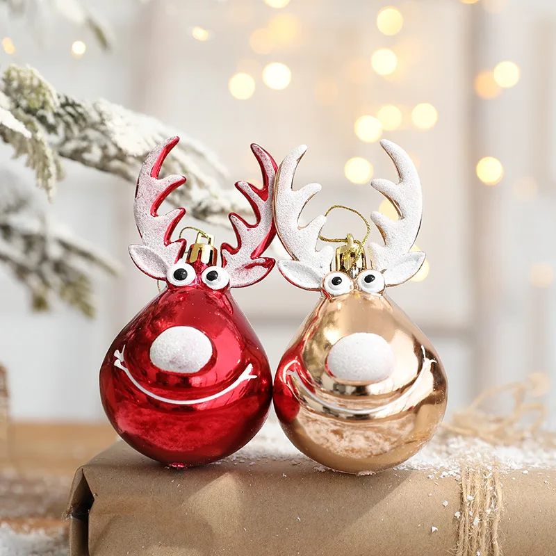 2pcs Elk Christmas Balls Ornaments - product image 5