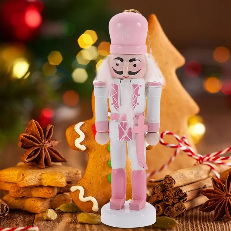 5Pcs Christmas Decorations Desktop Nutcracker Xmas Table Ornament