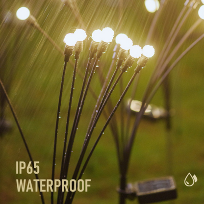 Solar 6 LED Firework Lawn Lamps