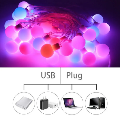 Dream Color LED Round Ball String Lights