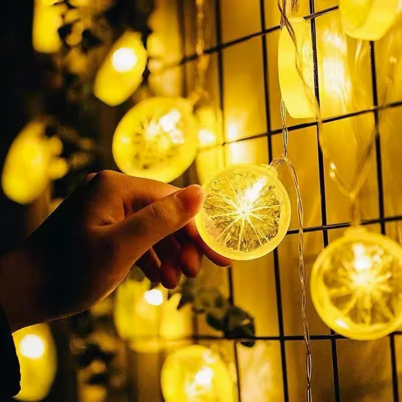 Lemon Slice Shaped String LED Lights (USB)