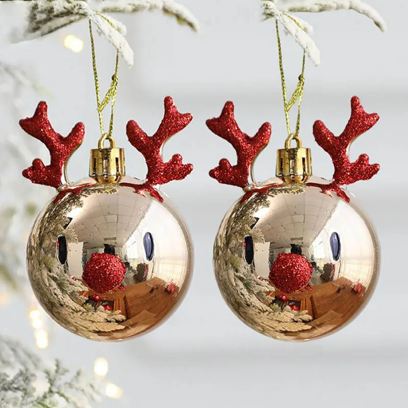 2pcs Elk Christmas Balls Ornaments - product image 6