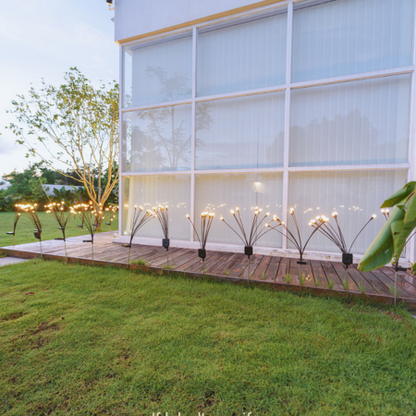 Solar 6 LED Firework Lawn Lamps
