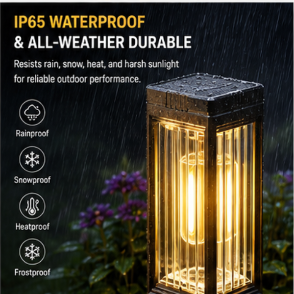 Modern Solar Pathway Lights - Waterproof LED Garden Lights with Auto On/Off, Long-Lasting Outdoor Landscape Lighting