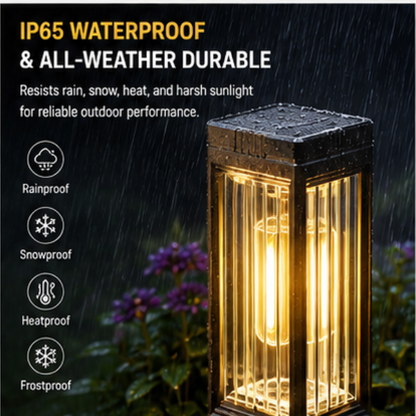 Modern Solar Pathway Lights - Waterproof LED Garden Lights with Auto On/Off, Long-Lasting Outdoor Landscape Lighting