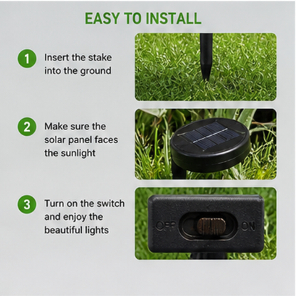 Solar Mushroom Garden Lights - 2 Pack LED Jellyfish Style Pathway Lights with Dual Modes