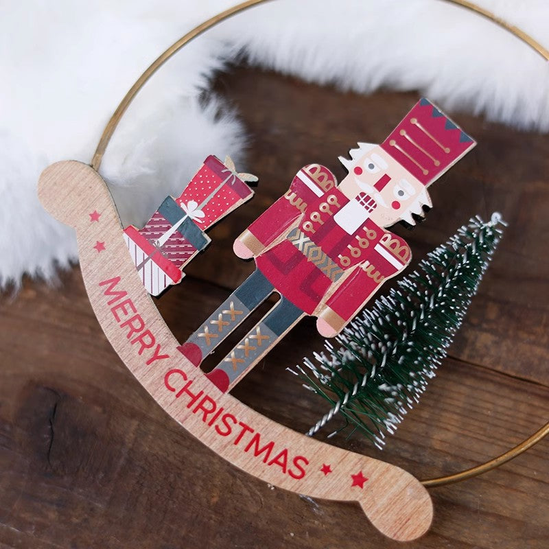 Wooden Crafts Christmas Decoration Pendant - product image 4
