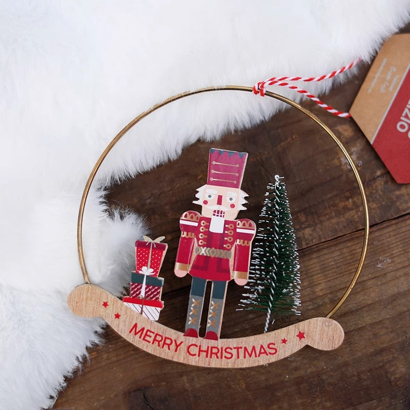 Wooden Crafts Christmas Decoration Pendant - product image 3