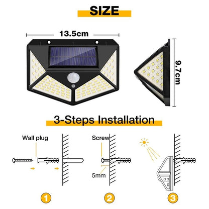 Outdoor Motion Sensor Solar LED Light